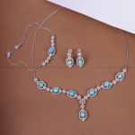 سرویس فیروزه کلکسیونی زنانه کد 10461