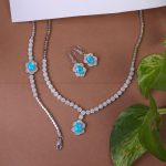 سرویس فیروزه کلکسیونی زنانه کد 10465