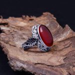 انگشتر عقیق یمن مردانه کد 10030