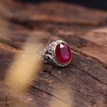 انگشتر یاقوت سرخ مردانه کد 10484