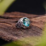 انگشتر موزانايت مردانه کد 10495