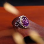 انگشتر آمیتیست مردانه کد 10496