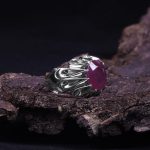 انگشتر یاقوت سرخ مردانه کد 9361