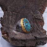 انگشتر فیروزه شجری مردانه کد 9367