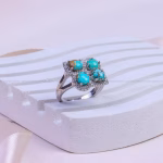 انگشتر فیروزه شجری زنانه کد 10008