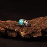 انگشتر فیروزه شجری مردانه کد 9155