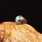 انگشتر فیروزه شجری مردانه کد 9169