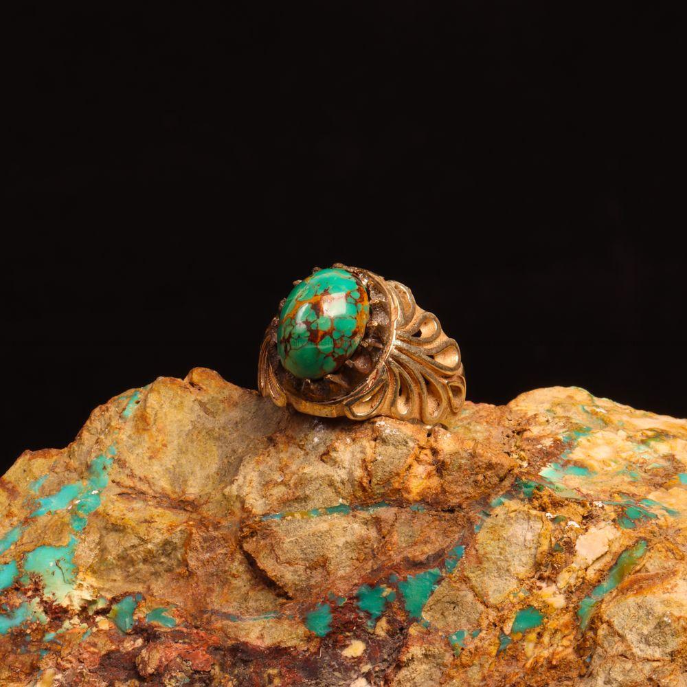 انگشتر فیروزه شجری مردانه کد 9184