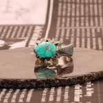 انگشتر فيروزه شجری مردانه کد 9218