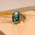 انگشتر فیروزه شجری مردانه کد 9232