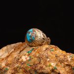 انگشتر فیروزه شجری مردانه کد 9238