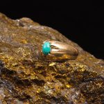 انگشتر فیروزه عجمی مردانه کد 9240