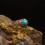 انگشتر فیروزه شجری مردانه کد 9245