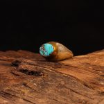 انگشتر فیروزه شجری مردانه کد 9251