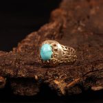 انگشتر فیروزه شجری مردانه کد 9257