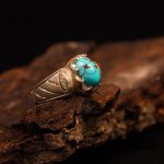 انگشتر فیروزه شجری مردانه کد 9259