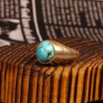 انگشتر فیروزه شجری مردانه کد 9264