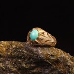 انگشتر فیروزه عجمی مردانه کد 9273