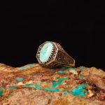 انگشتر فيروزه شجری مردانه کد 9285