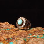 انگشتر فیروزه عجمی مردانه کد 9293