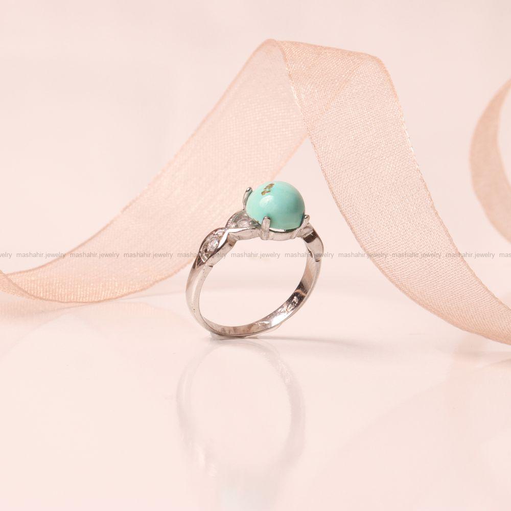 انگشتر فیروزه شجری زنانه کد 9303