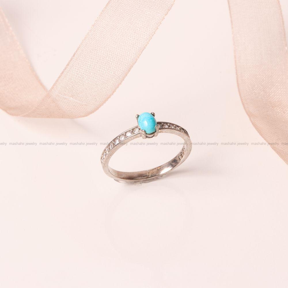 انگشتر فیروزه شجری زنانه کد 9314
