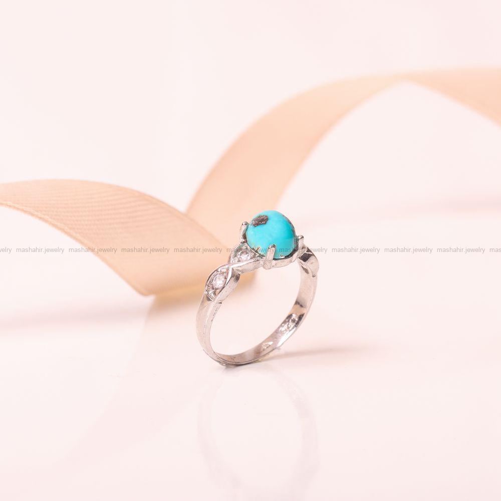 انگشتر فیروزه شجری زنانه کد 9317