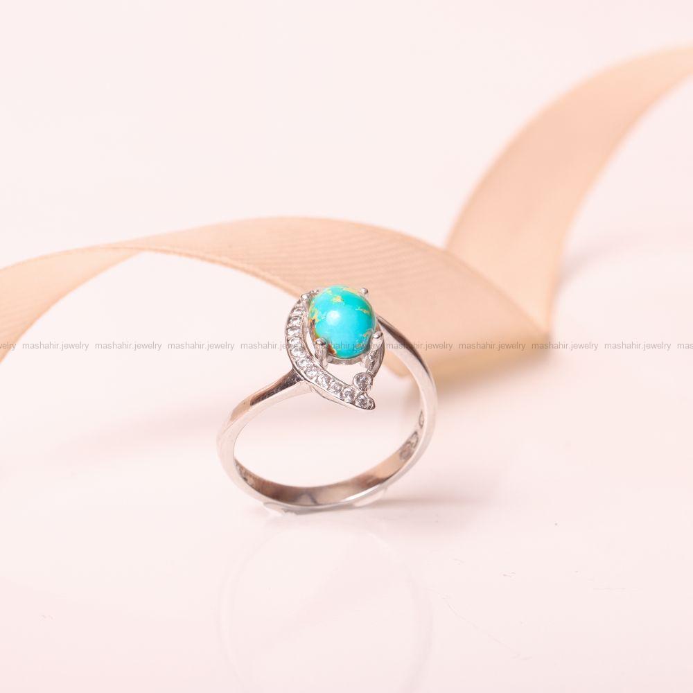 انگشتر فیروزه شجری زنانه کد 9319