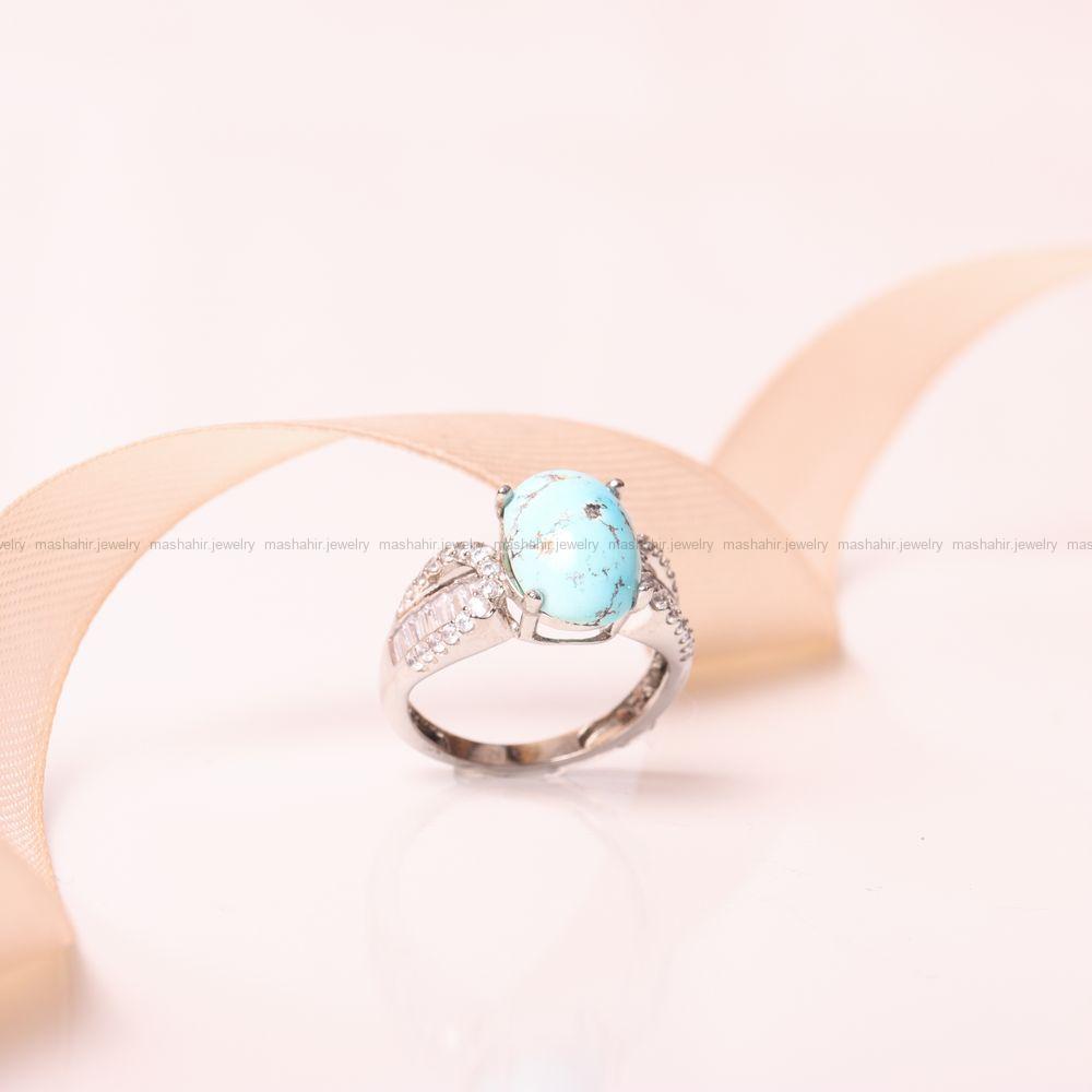 انگشتر فیروزه شجری زنانه کد 9320