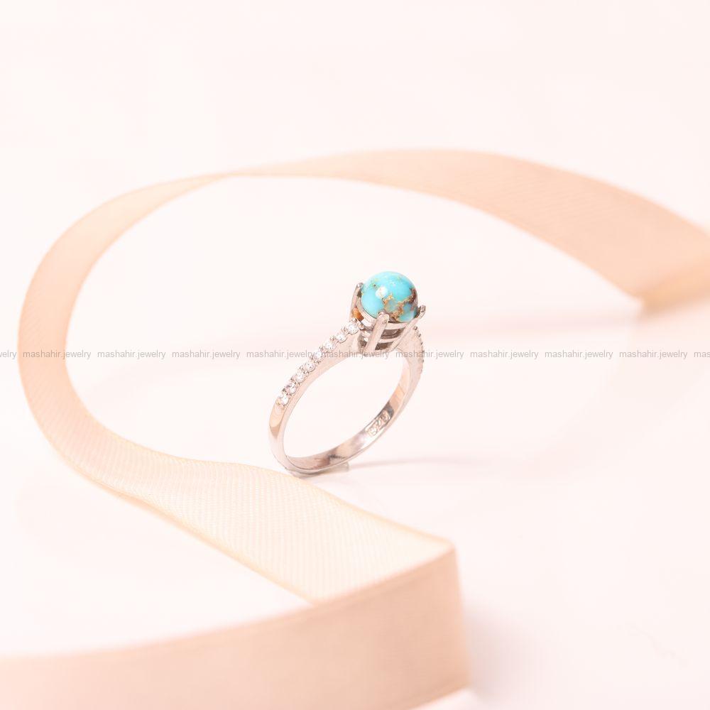انگشتر فیروزه شجری زنانه کد 9325