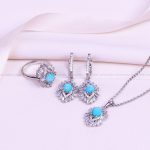 نیم ست فیروزه زنانه کد 9375