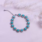 دستبند فیروزه زنانه کد 9377