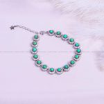 دستبند فیروزه زنانه کد 9378