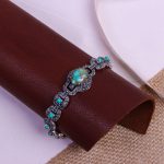 دستبند فیروزه زنانه کد 9383