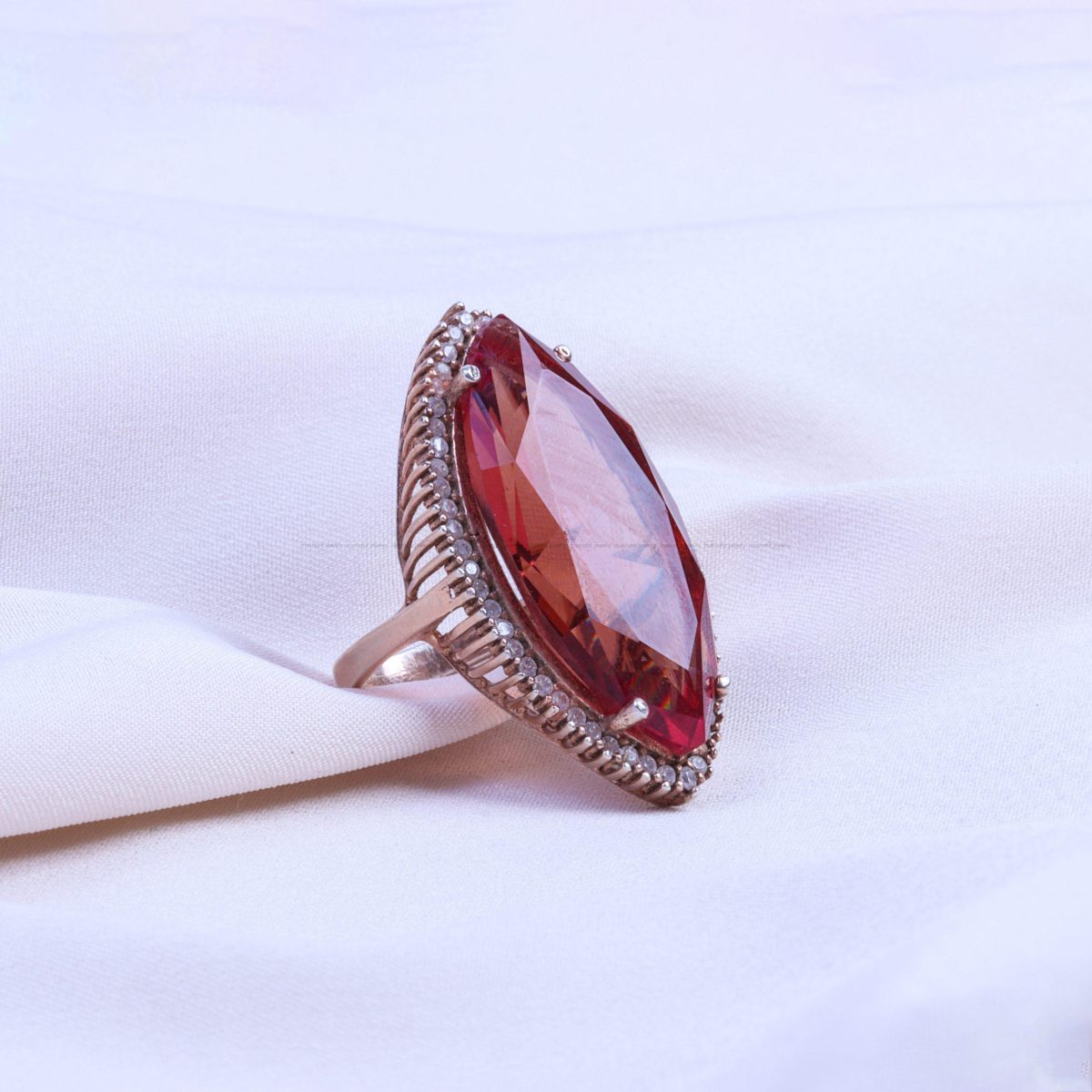 انگشتر الکساندریت زنانه کد 9386