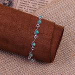 دستبند فیروزه زنانه کد 9389