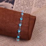 دستبند فیروزه زنانه کد 9391