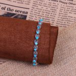 دستبند فیروزه زنانه کد 9395