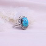 انگشتر فیروزه شجری زنانه کد 9408