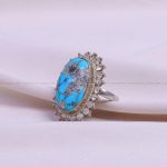 انگشتر فیروزه شجری زنانه کد 9410