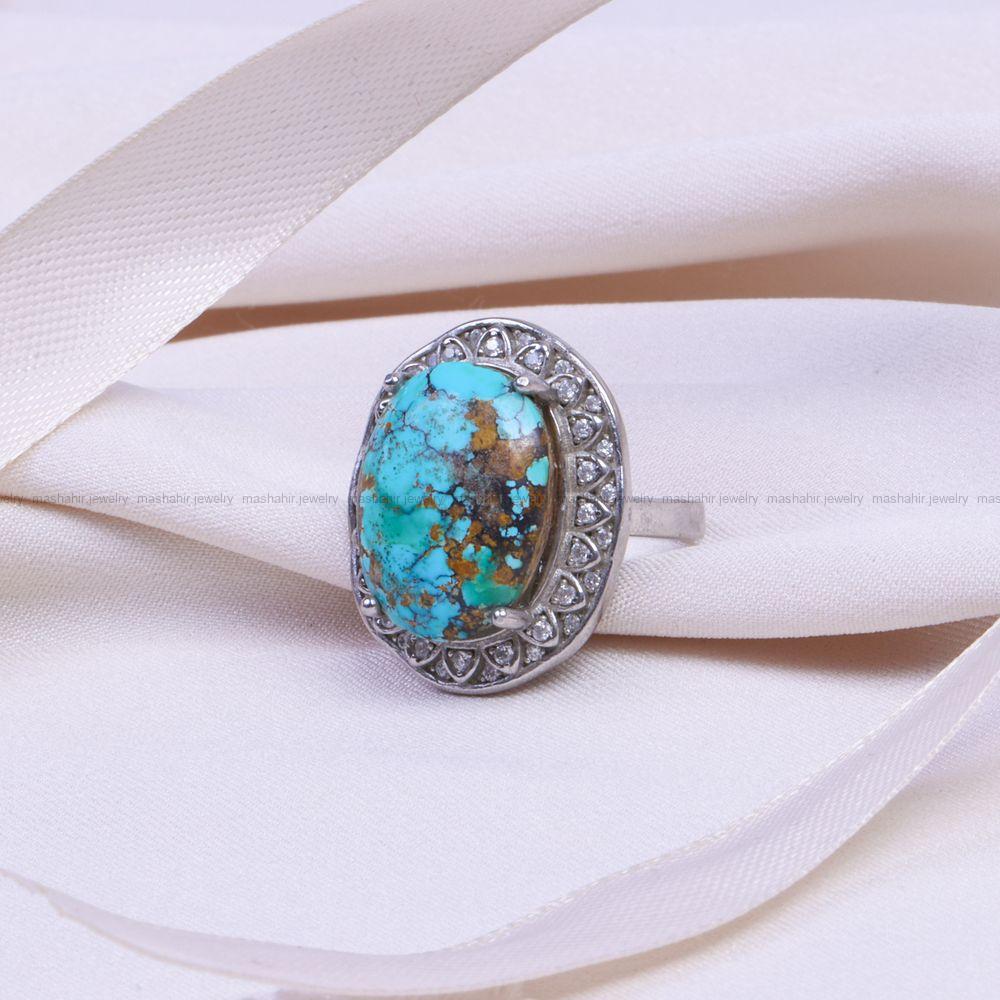 انگشتر فیروزه شجری زنانه کد 9419