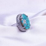 انگشتر فیروزه شجری زنانه کد 9421