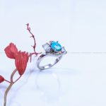 انگشتر فیروزه شجری زنانه کد 9434