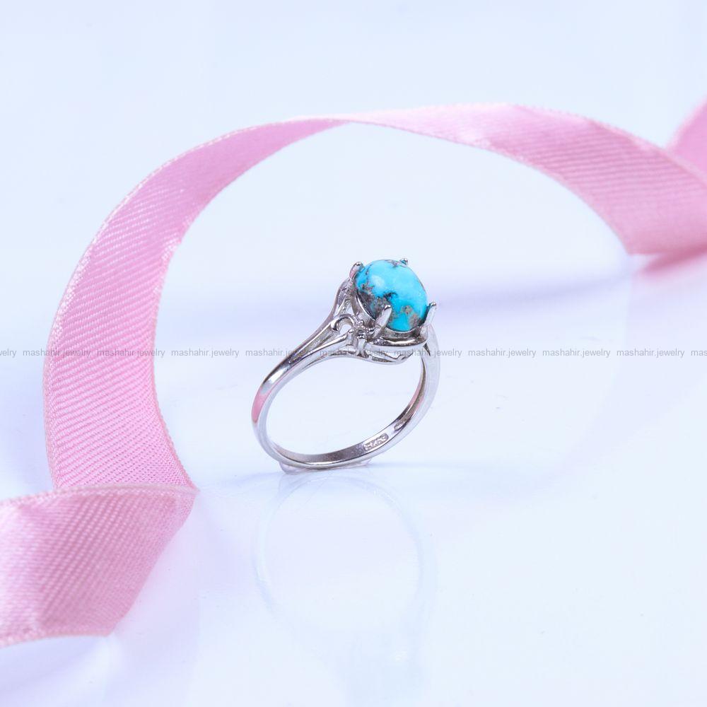انگشتر فیروزه شجری زنانه کد 9436