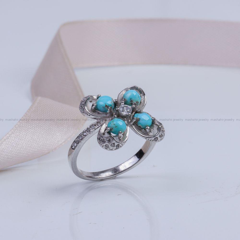 انگشتر فیروزه شجری زنانه کد 9461