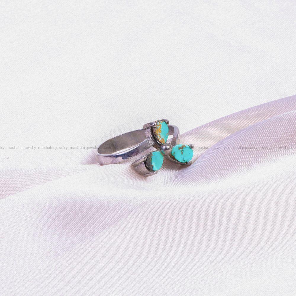 انگشتر فیروزه شجری زنانه کد 9470