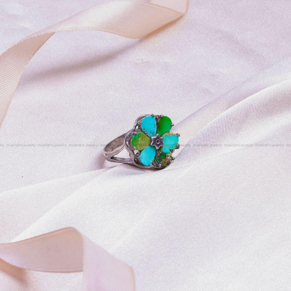 انگشتر فیروزه شجری زنانه کد 9471