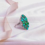 انگشتر فیروزه شجری زنانه کد 9472