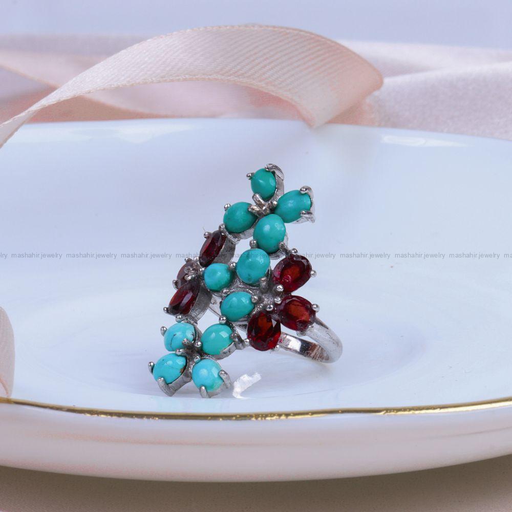 انگشتر فیروزه شجری زنانه کد 9478
