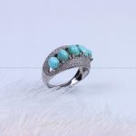 انگشتر فیروزه شجری زنانه کد 9479